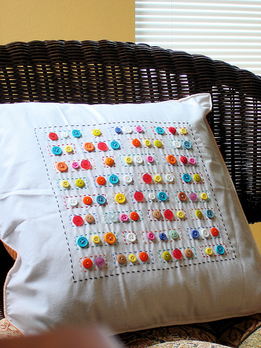 craft buttons pillow craft buttons pillow